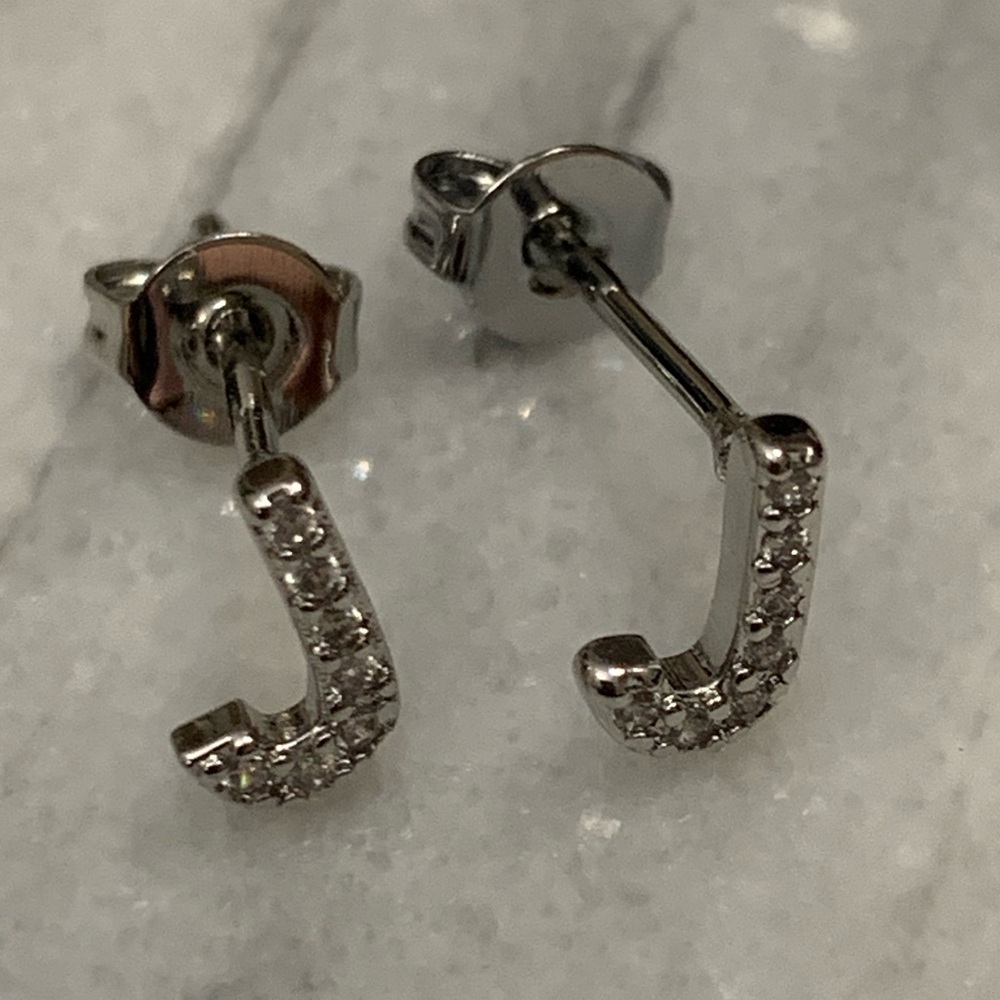Initial Earrings - Picture 10 of 15